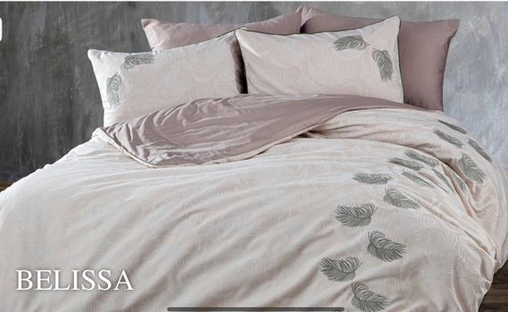 Постельное белье BELISSA коричневый сатин делюкс GRAZIE HOME Турция