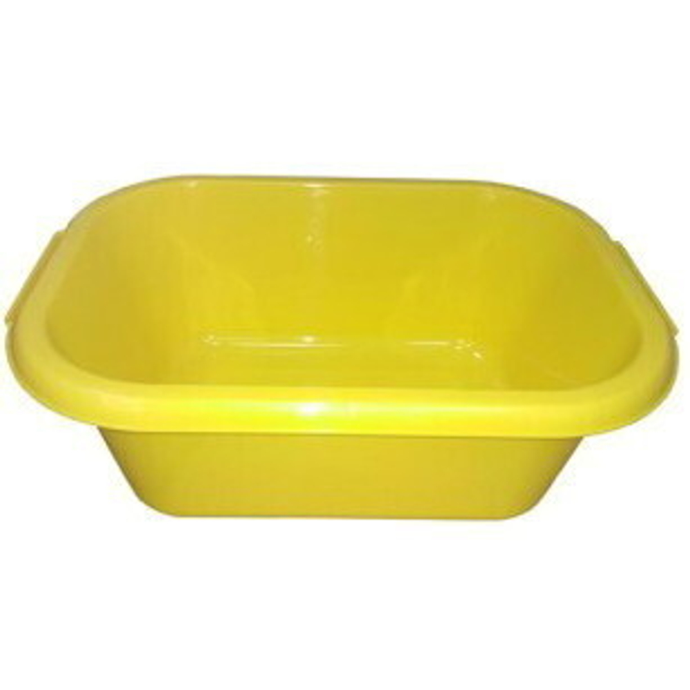Таз прямоугольный 15л ПП желтый