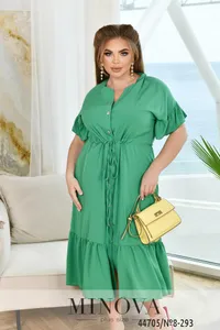 Платье 8-293-зелёный Minova