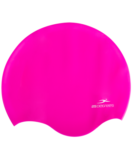 Шапочка для плавания Diva Pink, силикон, подростковый, для длинных волос