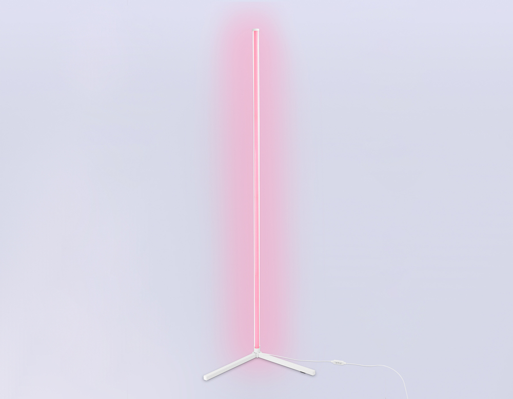 Светильник светодиодный напольный RGB с пультом FL8025 WH белый LED 20W RGB D32*1650 (ПДУ РАДИО 2.4G)