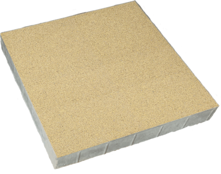 Тротуарная плитка КВАДРАТ 600х600 мм - Стандарт Желтый