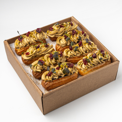 Сет мини-эклеров с грибным паштетом и миксом грибов