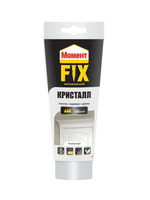 Клей монтажный Момент Fix Кристалл, 185 г, прозрачный