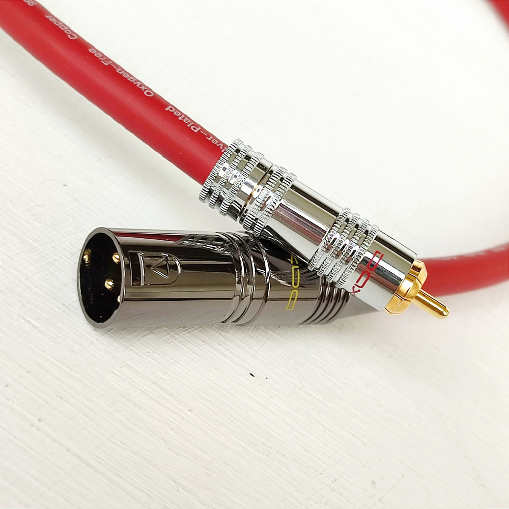 DAXX X89 Аудио кабель 1XLRпапа-1RCA с посеребренными жилами 2х0,75мм2. High Grade. D=9mm