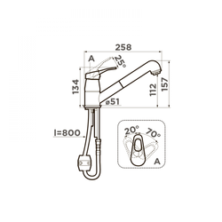 Кухонный смеситель Omoikiri Tateyama-S-CA
