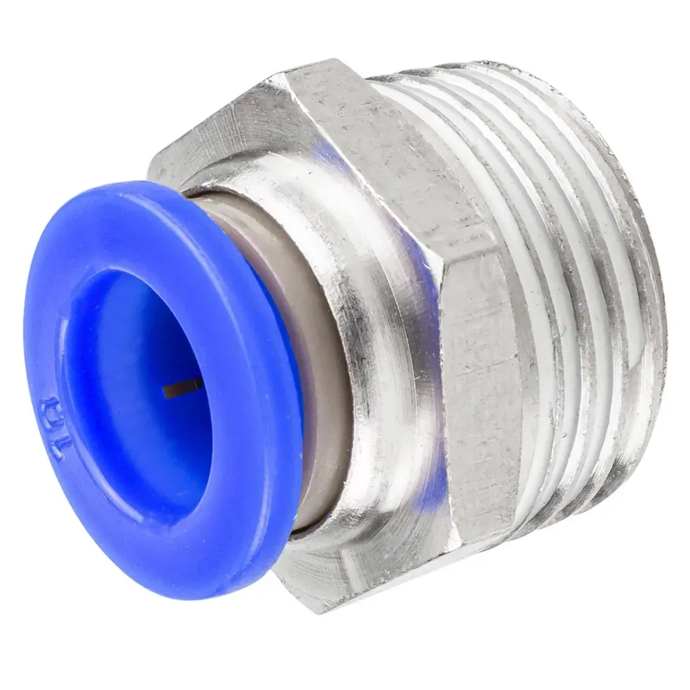 Фитинг для пластиковых трубок 10мм с наружной резьбой 1/2'' RockForce##Rock FORCE RF-SPC10-04