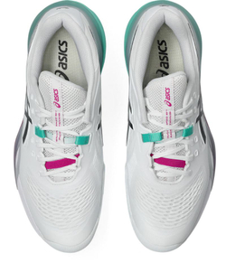 Мужские теннисные кроссовки Asics Gel-Resolution X Clay - white/aurora green
