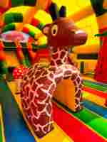 Коммерческий надувной батут «Страна Сафария» с крышей, 13*8*6 м