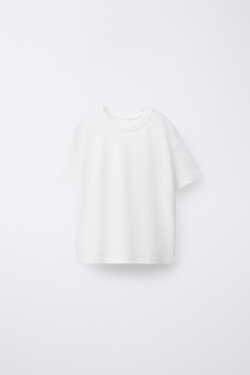 ZARA НАБОР ИЗ ТРЕХ ОДНОТОННЫХ ФУТБОЛОК, ЗЕЛЕНЫЙ