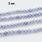 Фианит (кубический цирконий), цвет сиреневый, размер 3 мм, цена за нить около 130 шт (38 см)