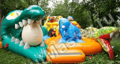 Коммерческий надувной батут "Нильский крокодил"