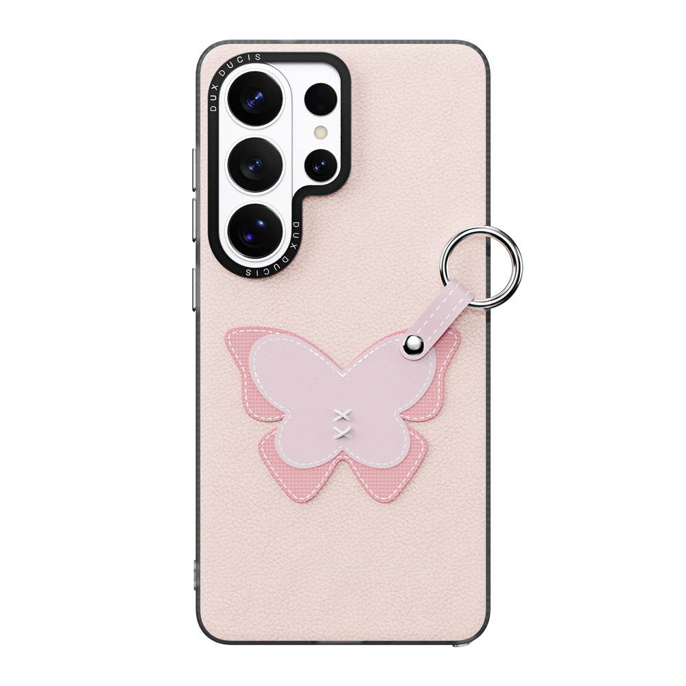 Чехол розового цвета для Samsung Galaxy S26 Ultra, серия Luvy Series Case (со съемным ремешком) от Dux Ducis