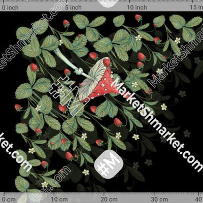 Платок Мухоморы by Irina Kalenova 157 DPI