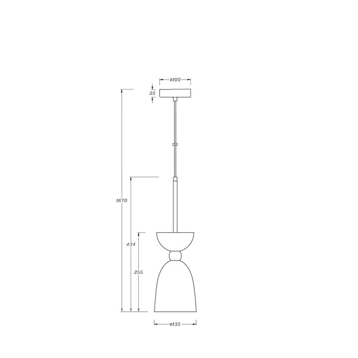 Подвесной светильник Maytoni Cloches MOD113PL-01W