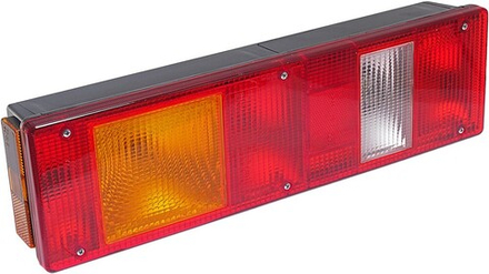 Фонарь задний КАМАЗ,МАЗ,УРАЛ левый с добавочным указателем байонетный разъем (по центру) AE