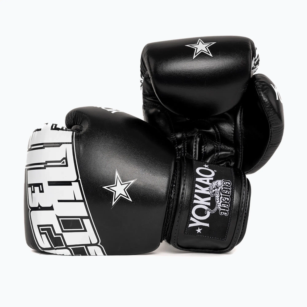 Боксёрские перчатки YOKKAO Lettering Boxing black