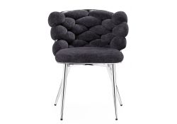 Стул на металлокаркасе Rendi gray-blue / chrome