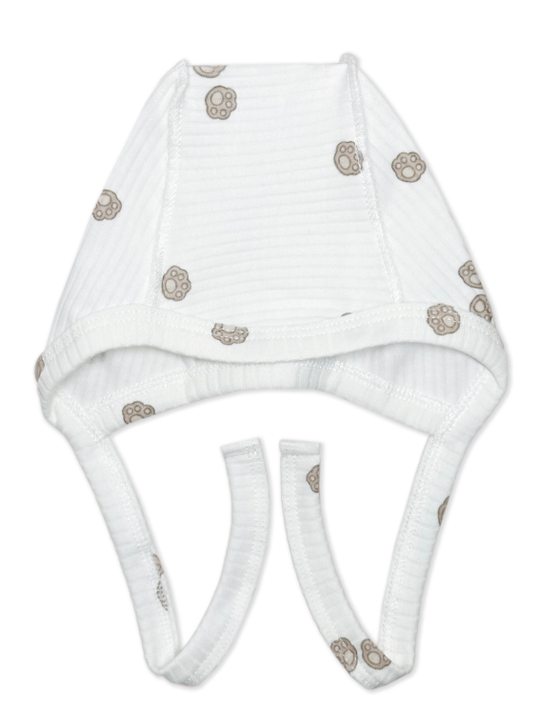 Чепчик Швы наружу Лапки Рубчик Экрю RinaAmari