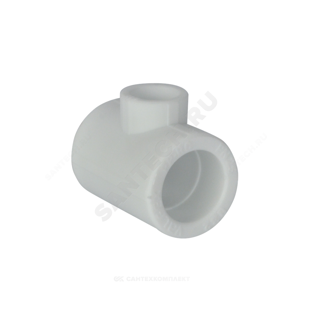Тройник PP-R переходной белый Дн 110х63х110 внутренняя пайка VALFEX 10106310