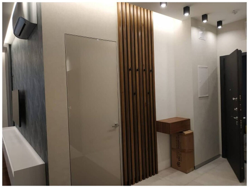 Рейки в прихожей из Сосны 40х40мм