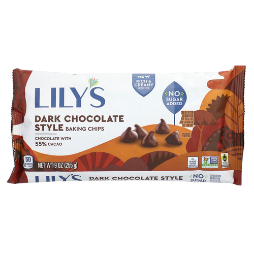 Lily's Sweets, Чипсы для выпечки из темного шоколада, 255 г (9 унций)