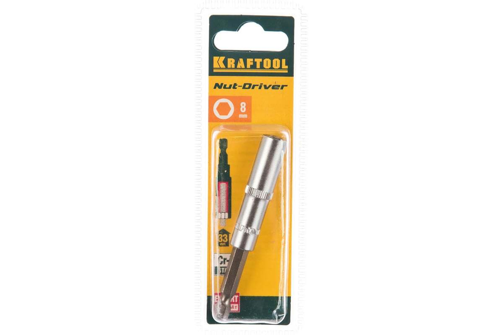 KRAFTOOL  Nut Driver 8 мм, Бита с торцовой головкой (26396-08)