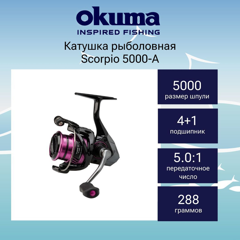 Катушка безынерционная Scorpio 3000S-A + доп.шпуля