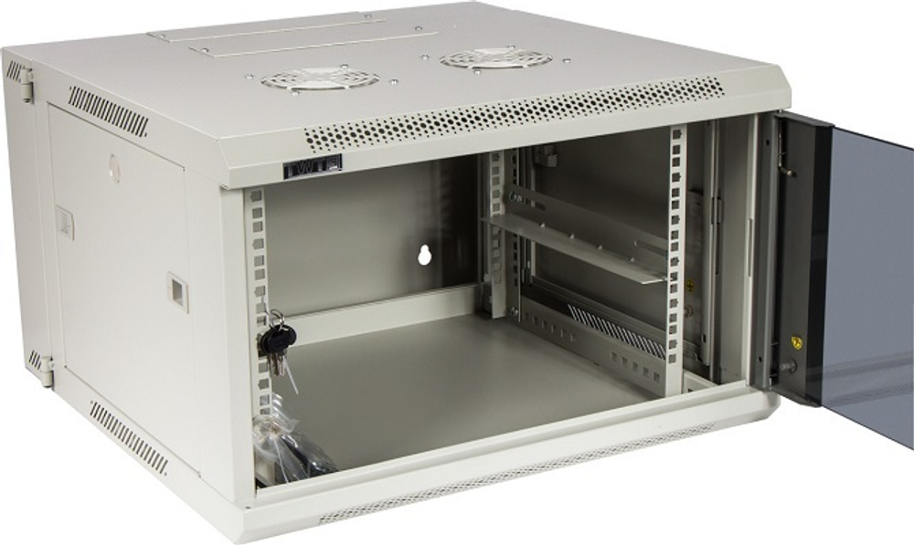 Шкаф настенный 19", 12U TWT TWT-CBW3G-12U-6x6-GY