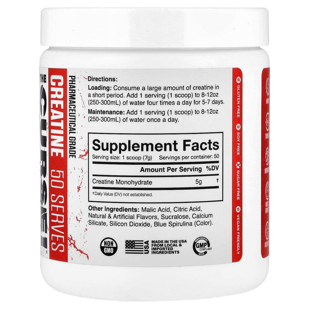 JNX Sports, The Curse! ®, креатин, голубая малина, 350 г (12,3 унции)