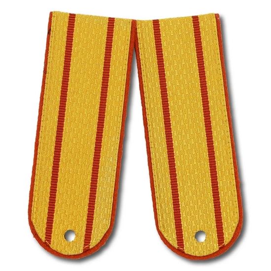 Погоны МЧС парадные золотые с 2 оранжевыми просветами (картон)
