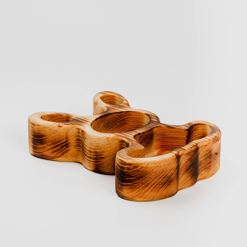 Менажница "Зайчик" из Сибирского кедра