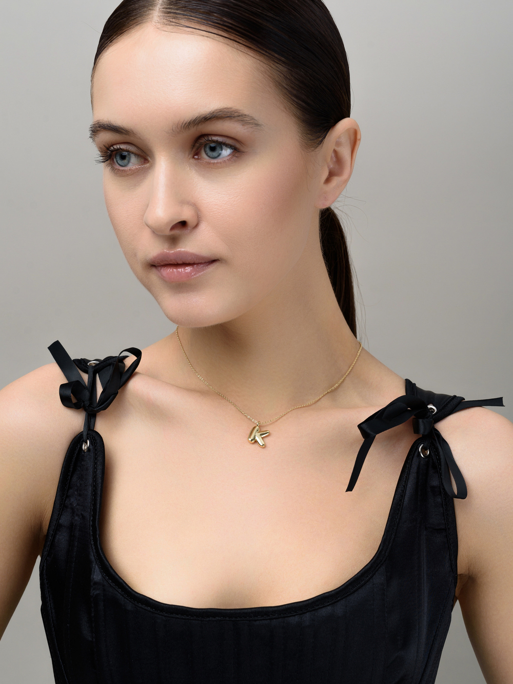 Колье "Simple words K" Gold