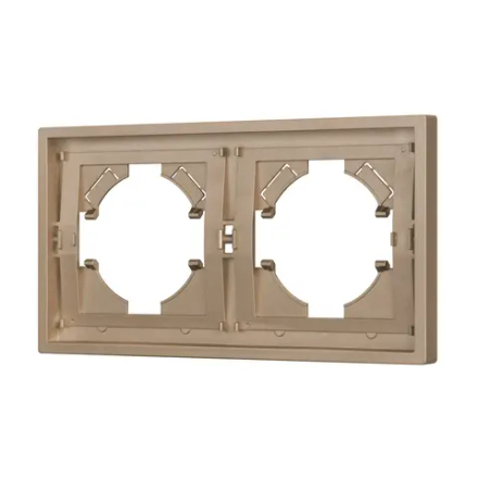 Рамка пластиковая FRM-TENDO-PL-2-GD (Arlight, Песочный) 053842