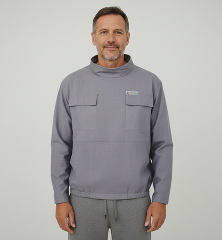 Куртка пчеловода ЭКОНОМ (БЯЗЬ серая), РФ