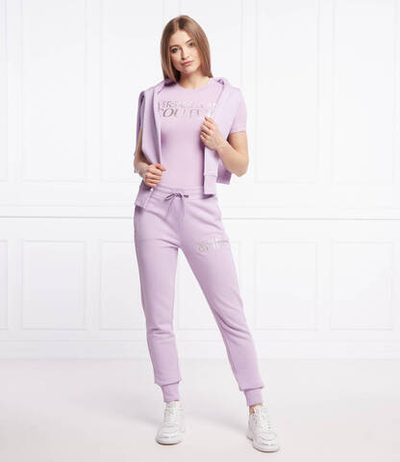 спортивные штаны Versace Jeans Couture - лавандовый(72HAAT01CF01T)
