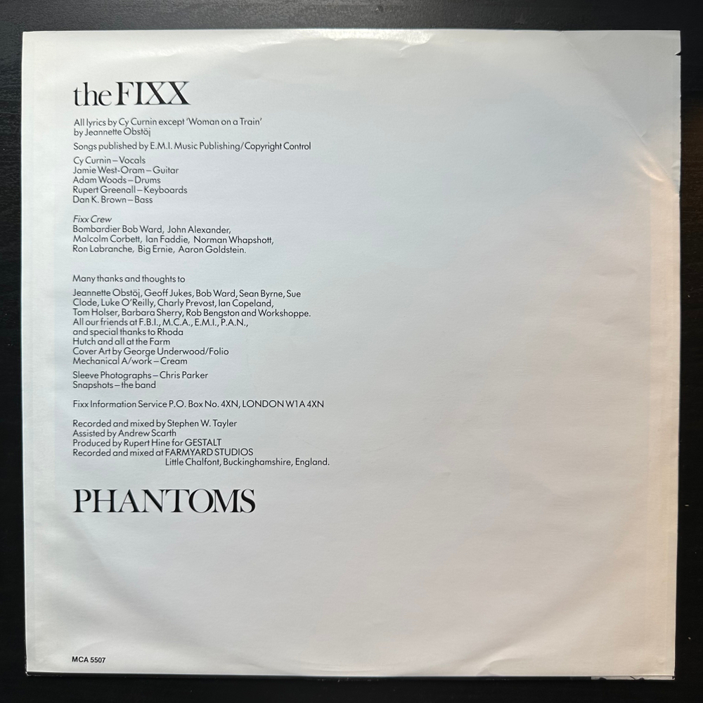 The Fixx - Phantoms (Canada 1984г.)