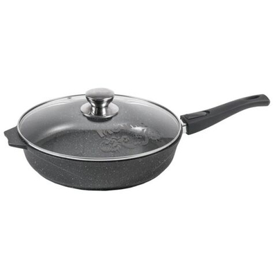 Сковорода алюминий, 26 см, антиприг, Мечта, Гранит black, с026802, с крыш, съем руч