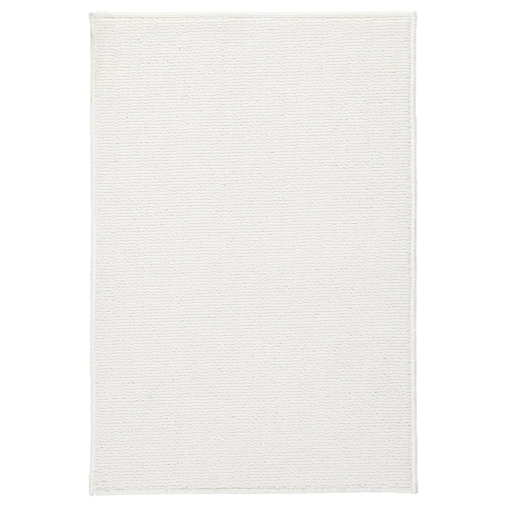 IKEA FINTSEN  (ИКЕА ФИНТСЕН)  -  Коврик для ванной комнаты, белый, 40x60 см