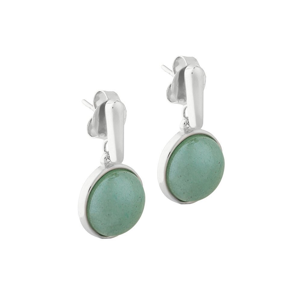 Серьги Possebon Pearl green quartz A1995.16 G/S