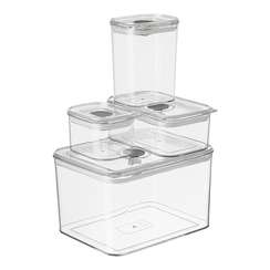 Набор из 4-х контейнеров для хранения с крышкой и клапаном keep in