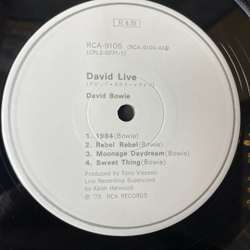 Винтажная виниловая пластинка LP David Bowie Live (Japan 1974) (Obi) (Promo)