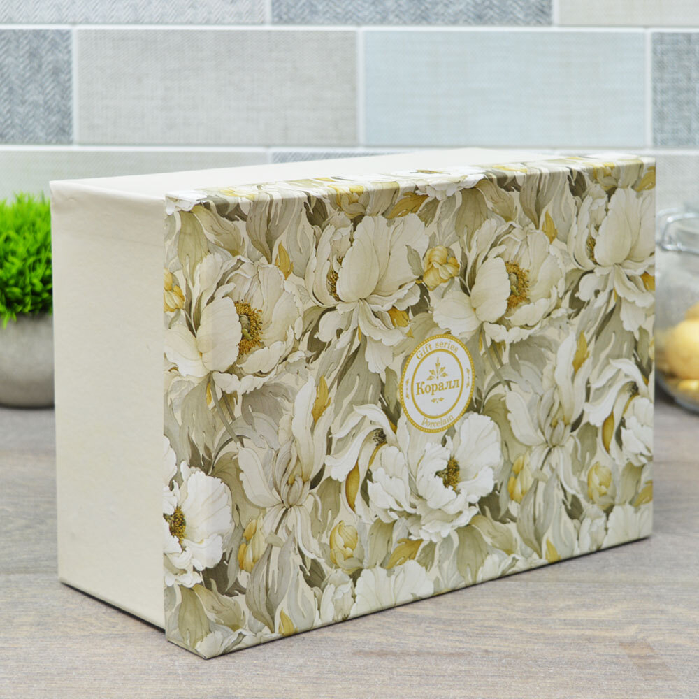 Чайный набор 4 предмета 230мл "Light flower"