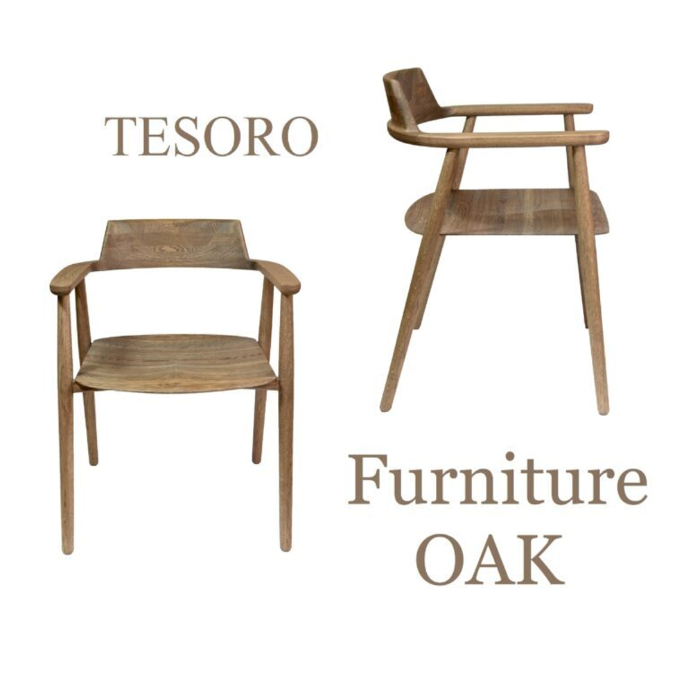 Стул из массива дуба анатомический Tesoro