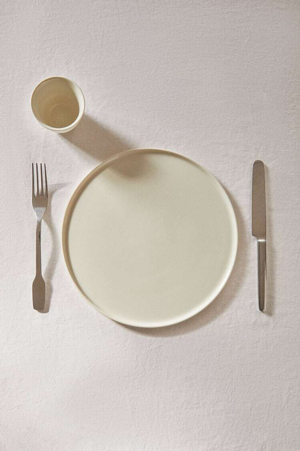 ZARA HOME НАБОР ИЗ 2 ТАРЕЛОК L, ЭКРЮ