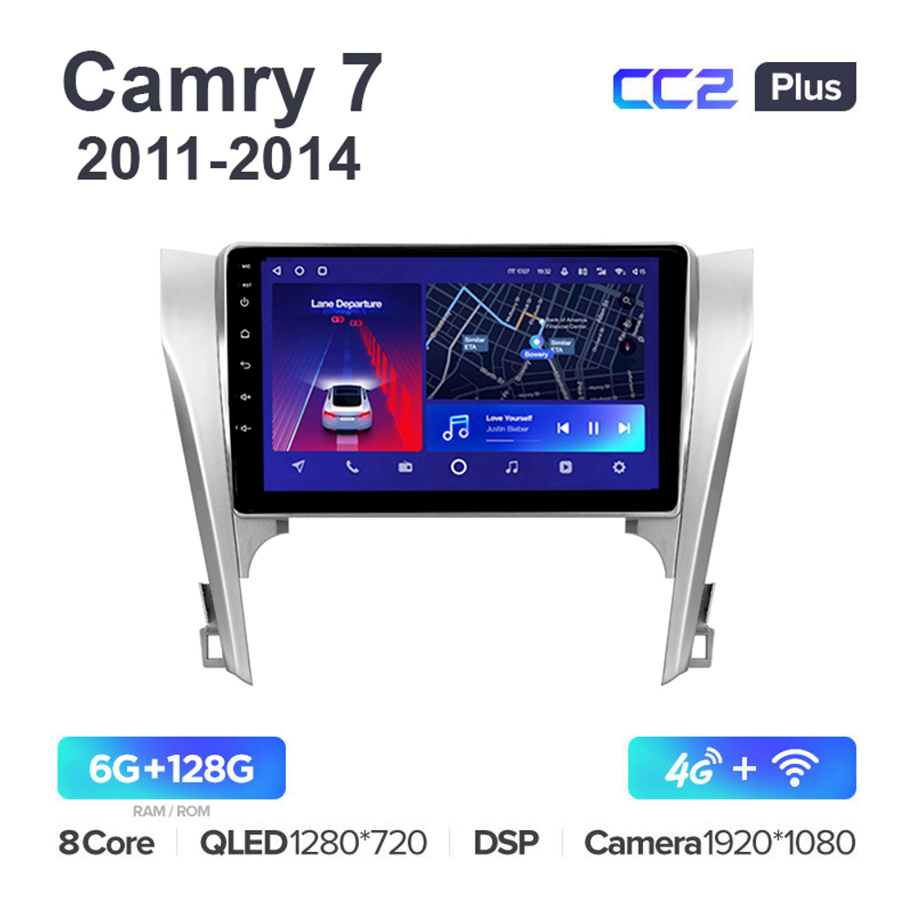 Teyes CC2 Plus 10,2"для Toyota Camry 7 2011-2014