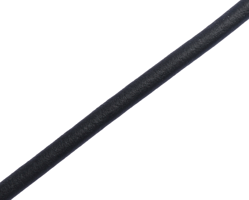 Шнурок круглый черный Ø 4.0 мм, дл. 60 см