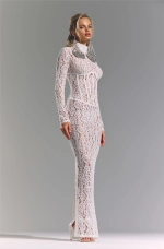 Кружевное платье Corset White