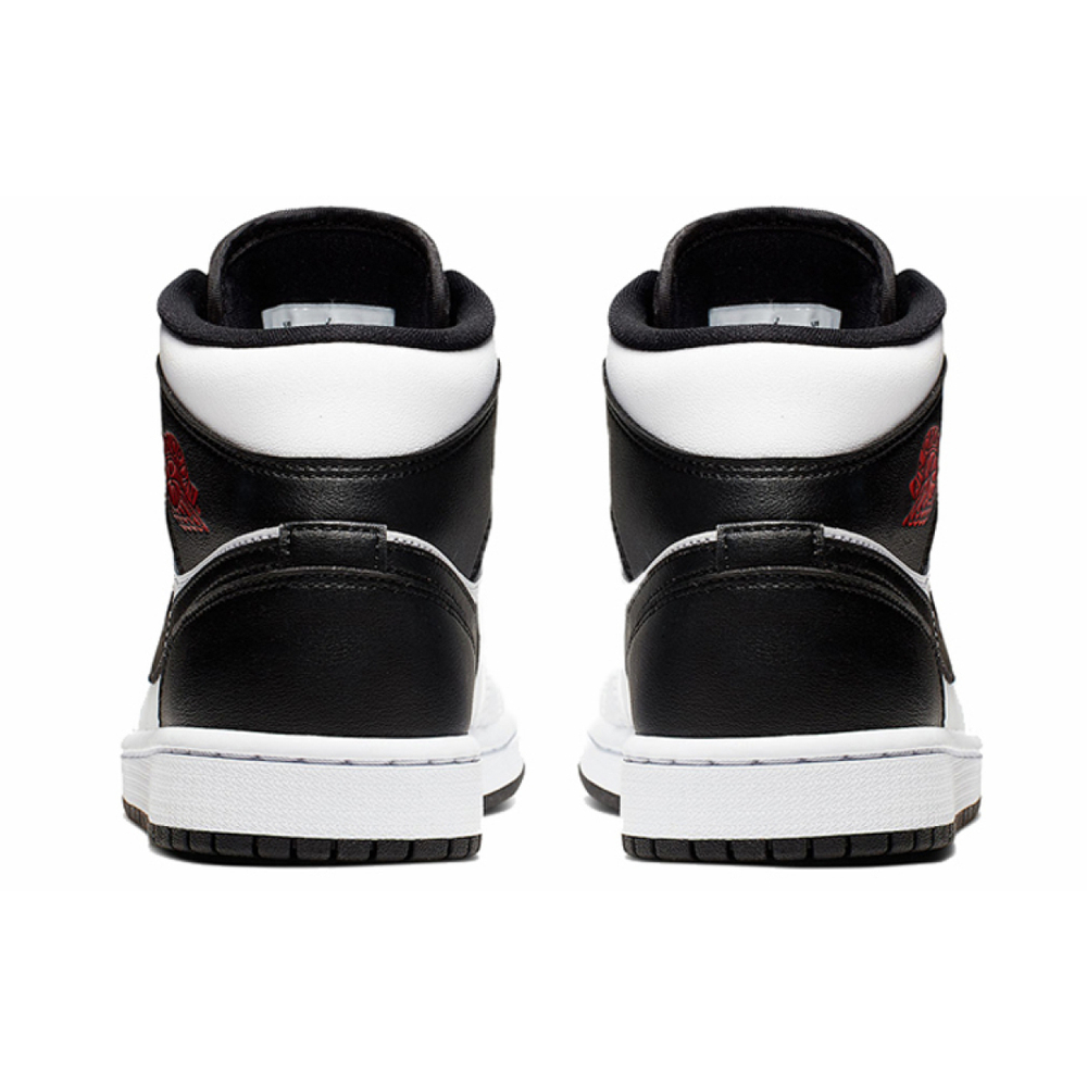 Кроссовки Air Jordan 1 Mid White Black Red