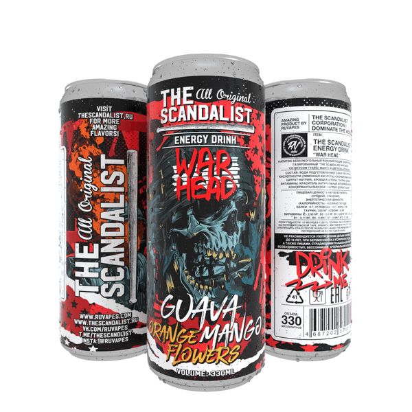 Купить Напиток The Scandalist Energy Drink - War Head 500 мл